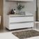 Gabinete Banheiro Rodinhas Joia 80cm 02 Gavetas Branco Inteiro