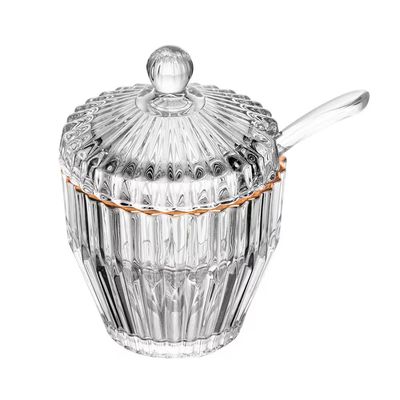Açucareiro com Colher Império Cristal Fio de Ouro Wolff n/a