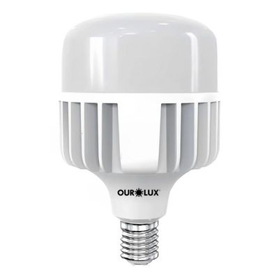 Lâmpada Super Led Alta Potência T Bivolt 100w 6500k - E27 - Ourolux Lampada Superled Alta Pot T 100w Biv 6500k E27