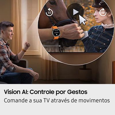 Smart TV 50 QLED 4K QN50Q7FAAGXZD, Processador com AI, Xbox Cloud Gaming, Controle por Gestos, Alexa, Wi-Fi e Bluetooth Samsung Preto / Bivolt