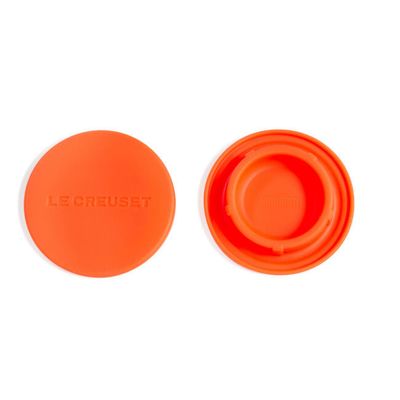 JOGO LE CREUSET SET 2 TAMPAS DE SILICONE P/ MOEDORES - Laranja 9301080009