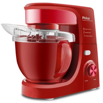 Batedeira Planetária 4,5 Litros 700W Vermelha - PHP500V Turbo Philco Vermelho / 110V