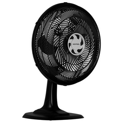 Ventilador de Mesa Turbo 40 cm 80 W 6 Pás 3 Velocidades Ventisol Preto / 220V