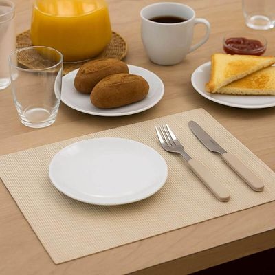 Jogo 6 Pratinhos de Pão Tramontina Branco em Porcelana 16cm Café da Manhã Lanche Sophia