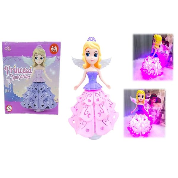 Boneca Princesa Dançarina com Luzes e Som - Arktoys