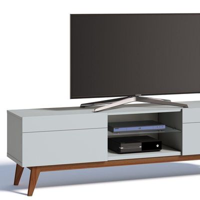 Rack Classic 180cm 2 Gavetas Branco Acetinado Imcal