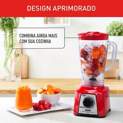 Liquidificador Arno Power Mix Essential LQ18 700W Vermelho 110V