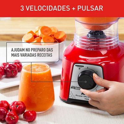 Liquidificador Arno Power Mix Essential LQ18 700W Vermelho 110V