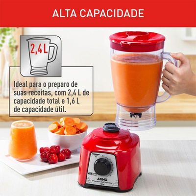 Liquidificador Arno Power Mix Essential LQ18 700W Vermelho 110V
