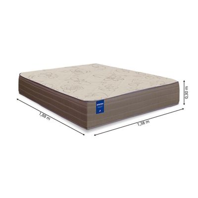 Colchão De Espuma D33 Casal 1,38m Orthotec Inducol Marrom