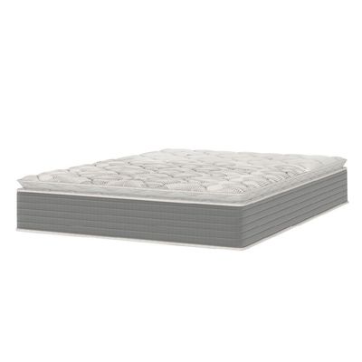 Colchão Casal Molas Ensacadas Pillow Top 138x188x25cm Martino Cinza Umaflex Cinza