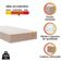 Colchão Solteiro Molas Qatar 88x188x22cm Bege/branco Inducol - Suporta Até 200 Kg Por Pessoa Bege