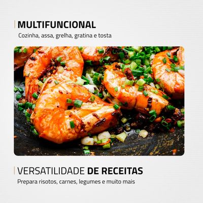 Grill Redondo Smart Grill 30cm Mondial Preto 1200W G-04 110