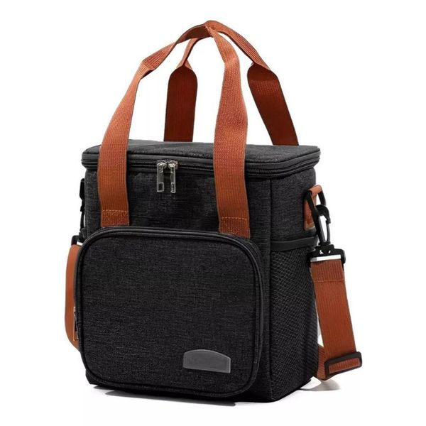 Bolsa Térmica Lancheira Alça Transversal Multiuso Moderna Reforçada Fitness Academia Trabalho Preto Bolsa Térmica Lancheira Alça Transversal Multiuso Moderna Reforçada Fitness Academia Trabalho Preto