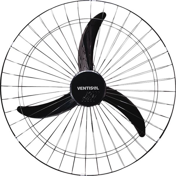 Ventilador de Parede Ventisol New 60cm 147W 3 Pás Preto 127V 127V