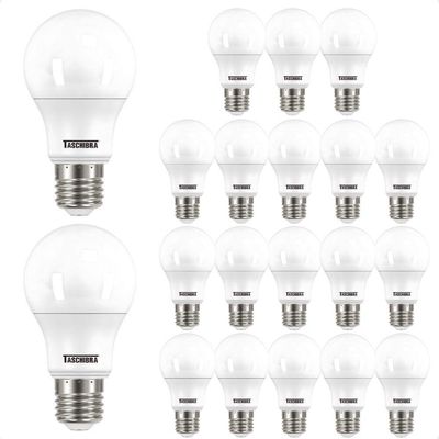 Kit 20 Lâmpadas Led Bulbo Tkl 9w Taschibra E27 Bivolt 6500k Frio