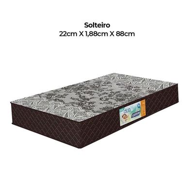 Colchão Solteiro Gazin Fascinação Duo Espuma D28 188cm X 88cm