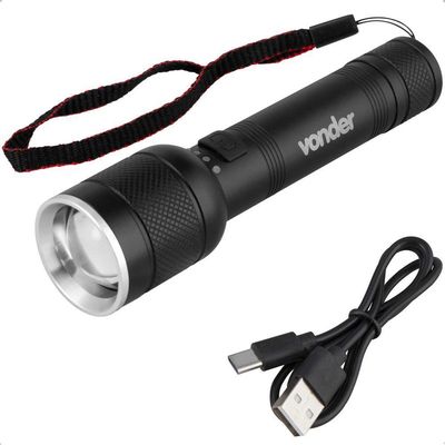 Lanterna Recarregável 400 Lumens Ajuste De Foco Lrv400 Vonder