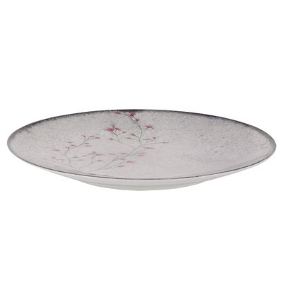 Prato Raso de Porcelana Decorada Floralis 25cm 6un - Tramontina 96950/231