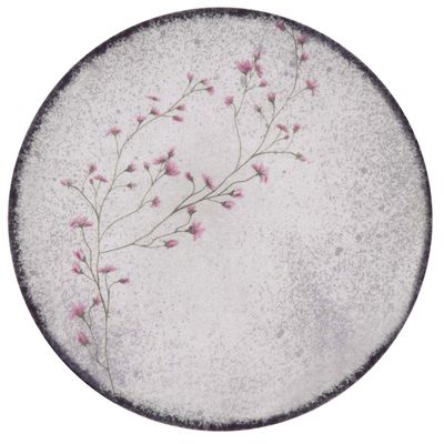 Prato Raso de Porcelana Decorada Floralis 25cm 6un - Tramontina 96950/231