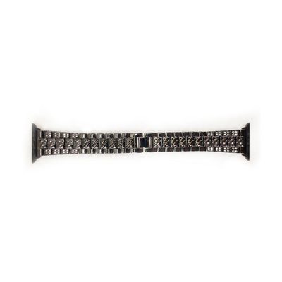 Pulseira Relógio Smartwatch Luxo Pedra Strass Smartband Aço