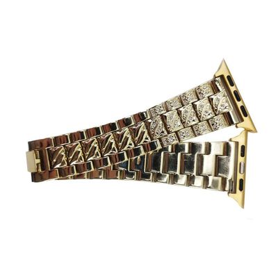 Pulseira Relogio Smartwatch Luxo Pedra Strass Smartband Aço