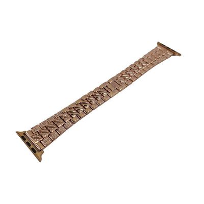 Pulseira Relogio Smartwatch Luxo Pedra Strass Aço 3 Elos