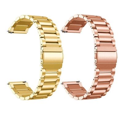 Pulseira Para Smartwatch Relogio Kit 2 Uni Inox 3 Elos