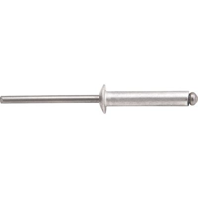 Rebite Repuxo De Alumínio 6,2x16,0mm Mandril Aço Com 100 Peç