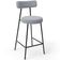 Kit 02 Banquetas Baixa Para Cozinha Sala De Jantar Bar Bancada Milão L02 Bouclê Cinza - Lyam Decor