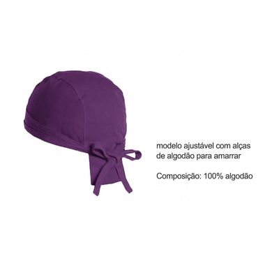 Avental Cintura e Bandana Roxo Açai Sorveteria Doceria Bar