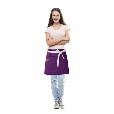 Avental Cintura Bandana Roxo Açai Cafeteria Bar Restaurante