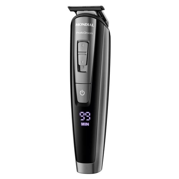 Aparador de Pelos PraticGroom, Mondial, Preto, 6W, Bivolt - BG-09