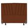 Cabeceira Cama Box Queen 160 Cm Lizza Em Suede Com Frame Cor:terracota
