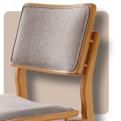 Conjunto Com 2 Banquetas Eva Moderna Brisa Imbuia Natural.