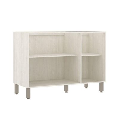 Balcão De Pia Sem Tampo Para Cozinha 120cm 3 Portas De Abrir Pátina Ff/mocca Laca