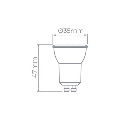 Lâmpada Led Stella Mini Dicroica Mr11 Eco 3w Gu10 Bivolt 2700k - Luz Amarela