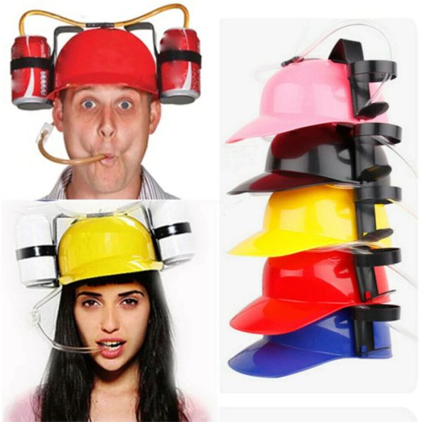 Capacete Porta Lata Bebida Carnaval Festas Eventos Amarelo