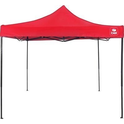 Tenda Gazebo Dobrável Pagoda 3m x 3m Oxford Vermelha Bel 3m x 3m