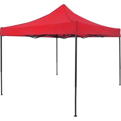 Tenda Gazebo Dobrável Pagoda 3m x 3m Oxford Vermelha Bel 3m x 3m