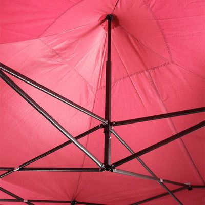 Tenda Gazebo Dobrável Pagoda 3m x 3m Oxford Vermelha Bel 3m x 3m
