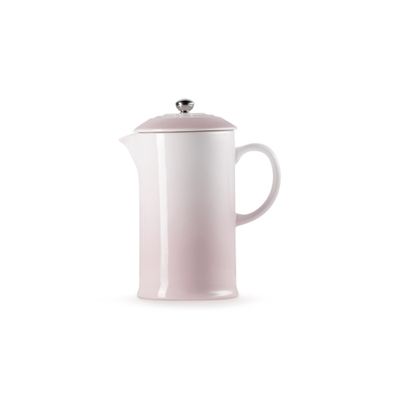 KIT LE CREUSET PRENSA FRANCESA E POTE DE BISCOITO 2,4L EM CERÂMICA SHELL PINK