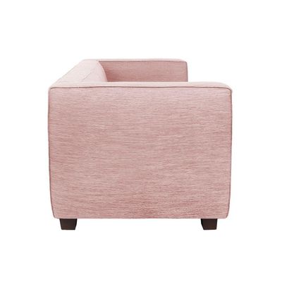 Sofá Namoradeira Amsterdam 1,40m Suede Rosa Bebe - Inova Decorações