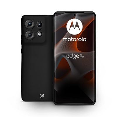 Kit Capa case capinha Silicon Veloz e Película Hydrogel HD para Motorola Moto Edge 50 Pro - Gshield