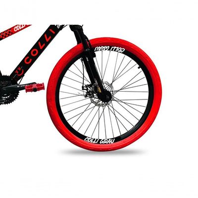 Bicicleta Grau Aro 26 21 Marchas Colli Preto Fosco-vermelho
