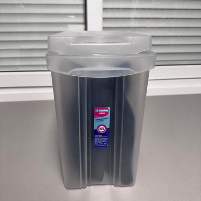 Caixa Organizadora 16,5L Estreita Alta Plástica Ordene 41x18x30cm Radical Multiuso Transparente