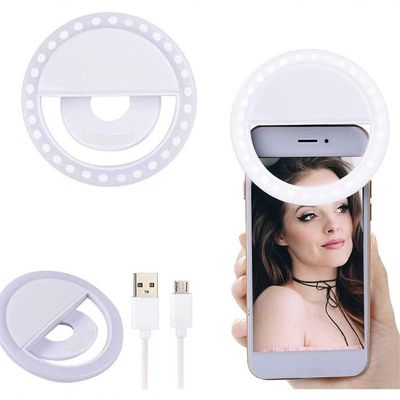 Selfie Ring Light: Luz De Selfie Para O Celular Branco