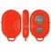 Controle Remoto Disparador Fotos Bluetooth Selfie Vermelho