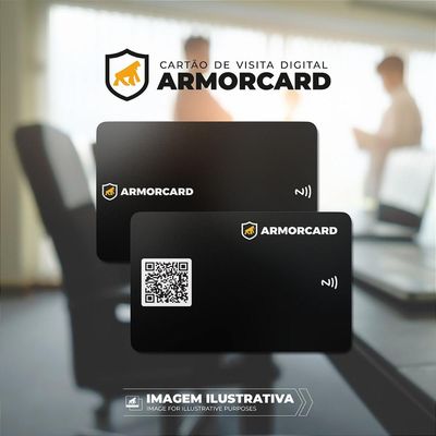 Cartão de Visita Digital - ArmorCard - Gshield - Compartilhe seus contatos por NFC ou Qrcode