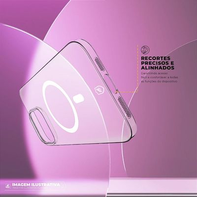 Capa para iPhone 16 - Crystal Slim Magsafe - NÃO AMARELA